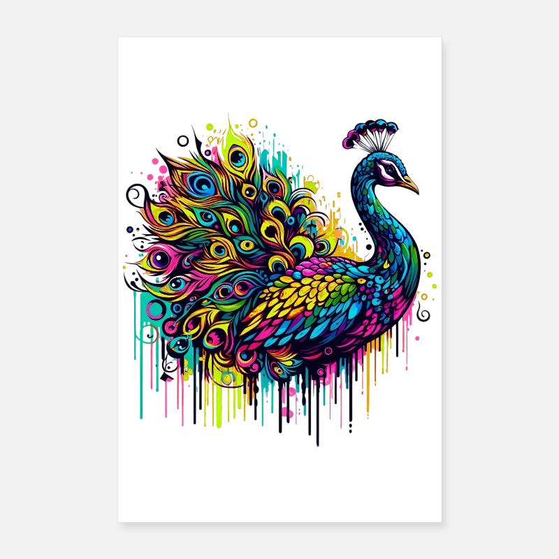 Peacock Poster 16" x 24" (40x60 cm)