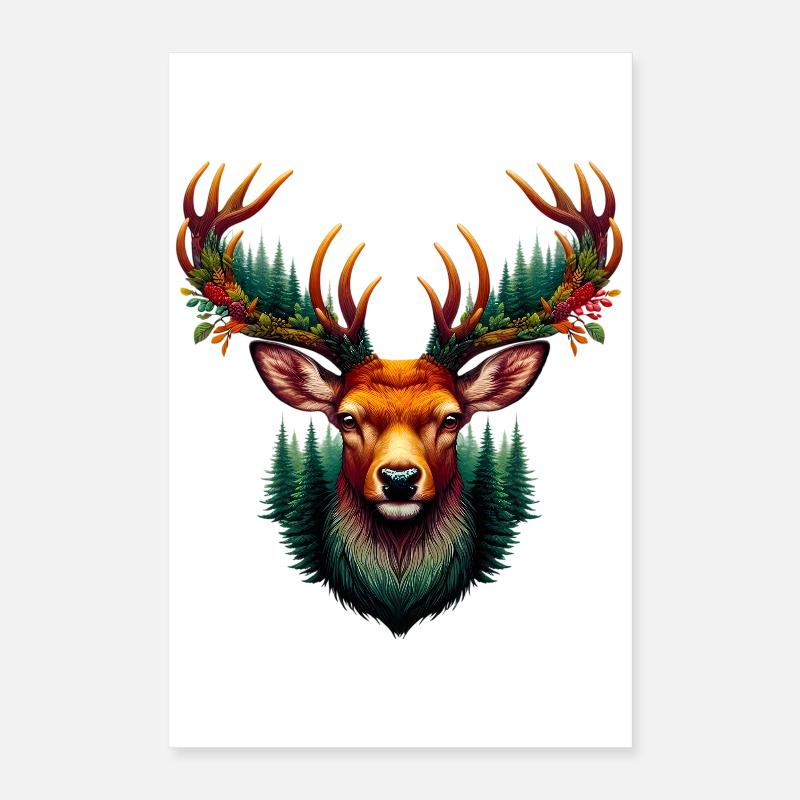 Hirsch Poster 40x60 cm