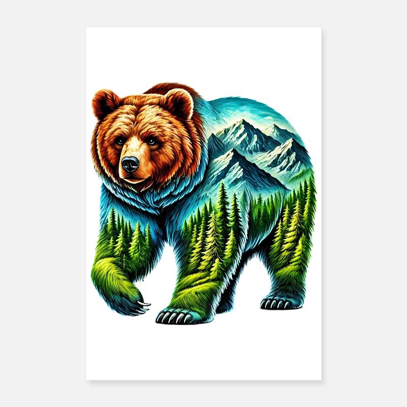 Bär Poster 40x60 cm