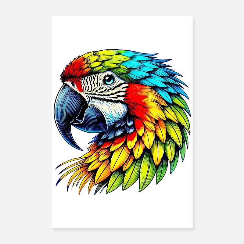 Perroquet Poster 40 x 60 cm