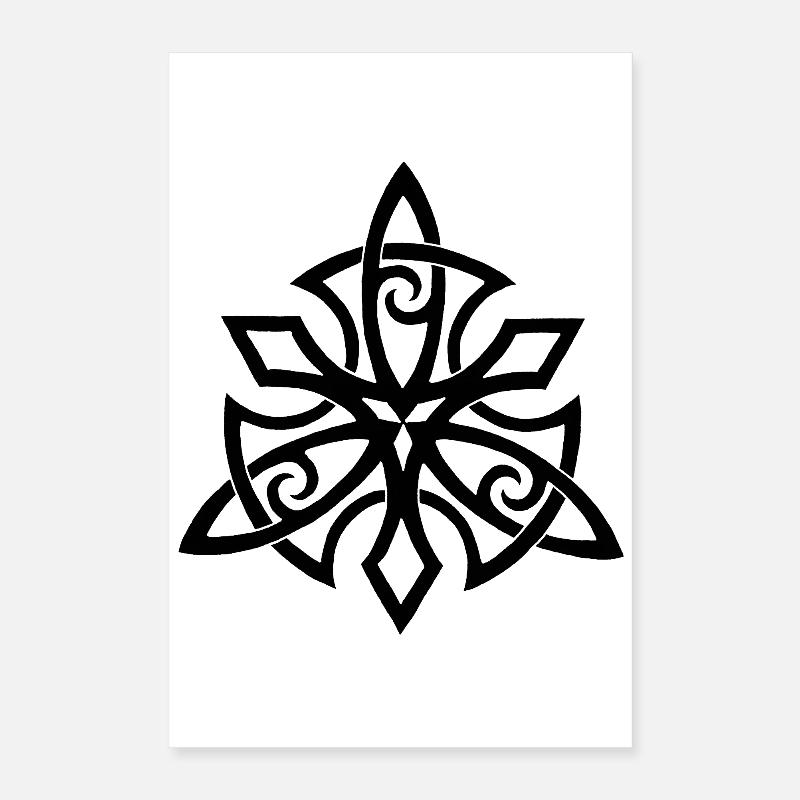 Ailes vikings noires Poster 40 x 60 cm