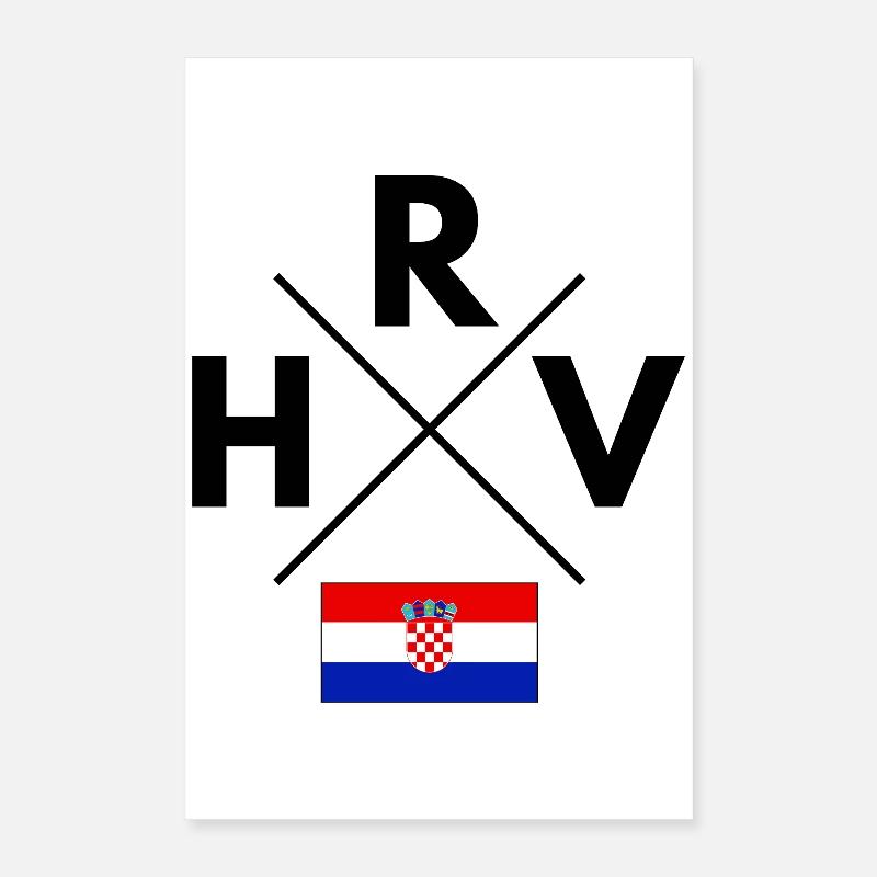 Croatian flag Poster 16" x 24" (40x60 cm)