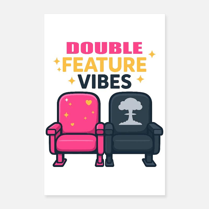Double Feature Poster 16" x 24" (40x60 cm)