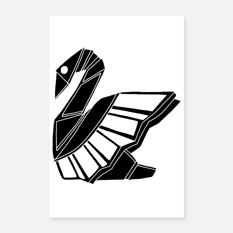 Trauerschwan Poster 40x60 cm