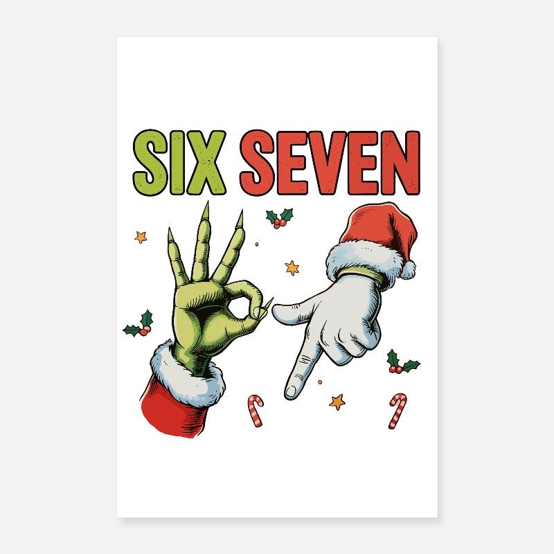 Six Seven Bruh Santa Poster 16" x 24" (40x60 cm)