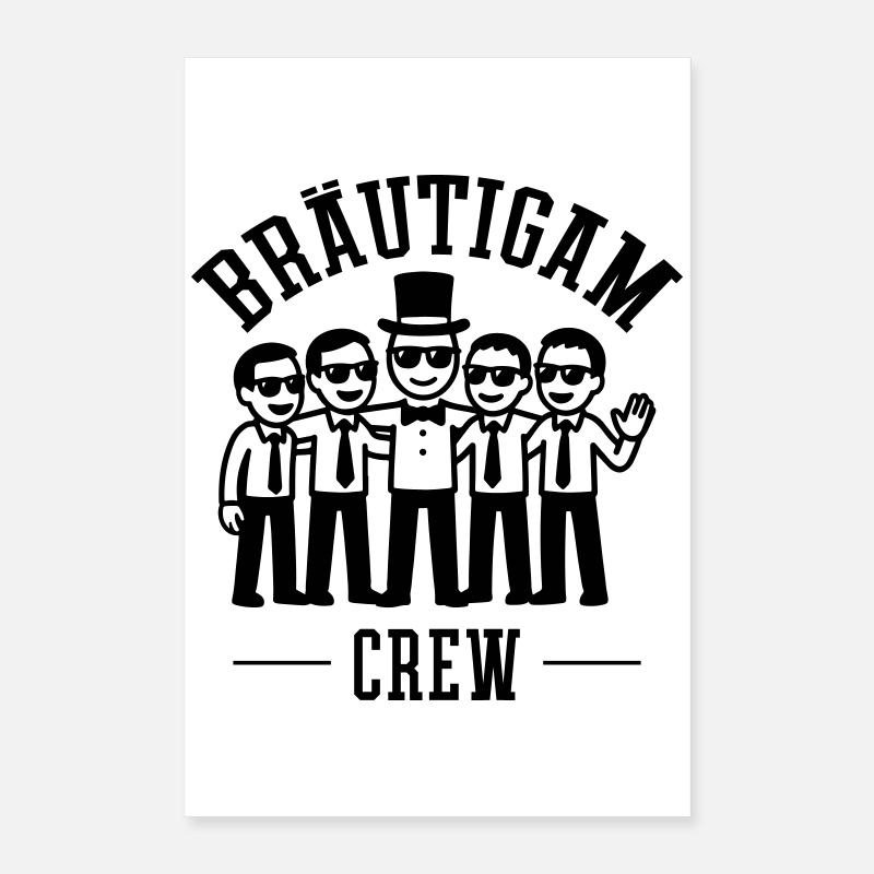 Bräutigam Crew Poster 40x60 cm