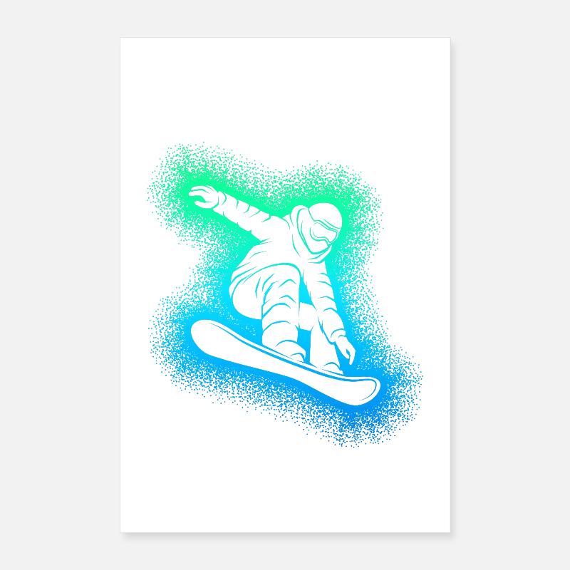 Snowboard Snowboarder Snowboarding Poster 40 x 60 cm