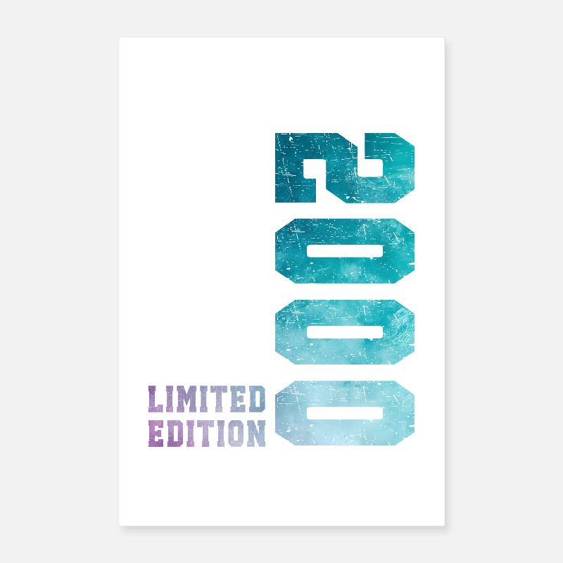 2000 Édition Limitée 26 ans anniversaire Poster 40 x 60 cm