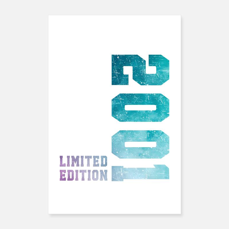 2001 Édition Limitée 25 ans anniversaire Poster 40 x 60 cm
