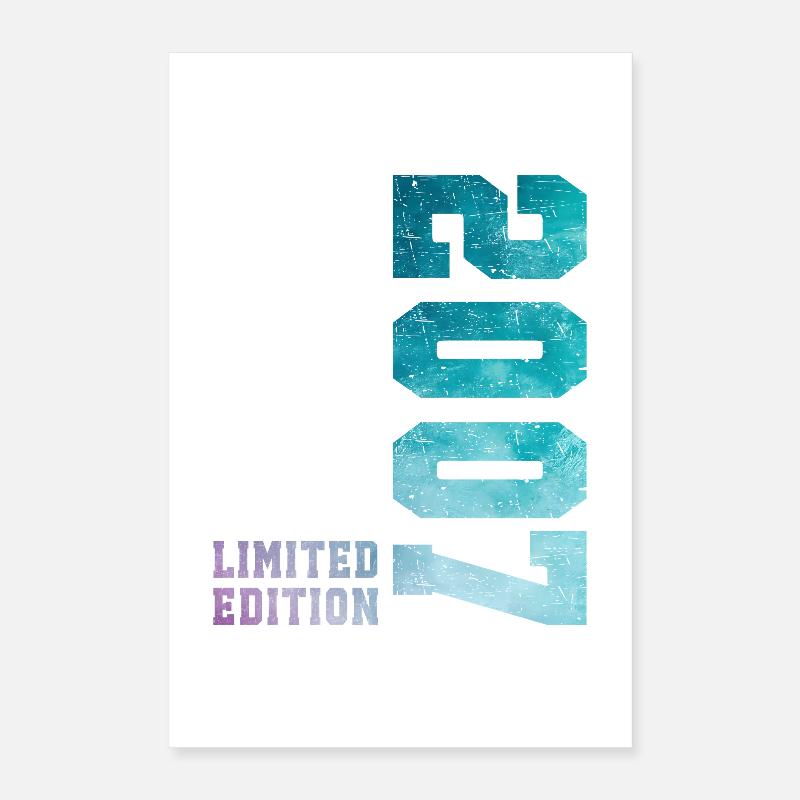 2007 Édition Limitée 19 ans anniversaire Poster 40 x 60 cm