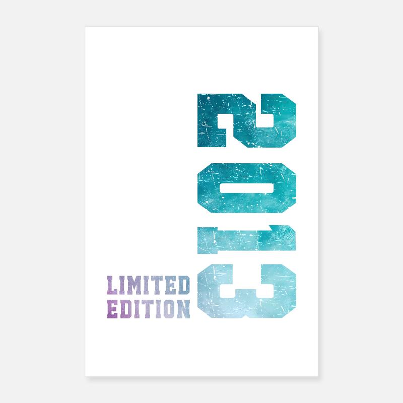 2013 Édition Limitée 13 ans anniversaire Poster 40 x 60 cm