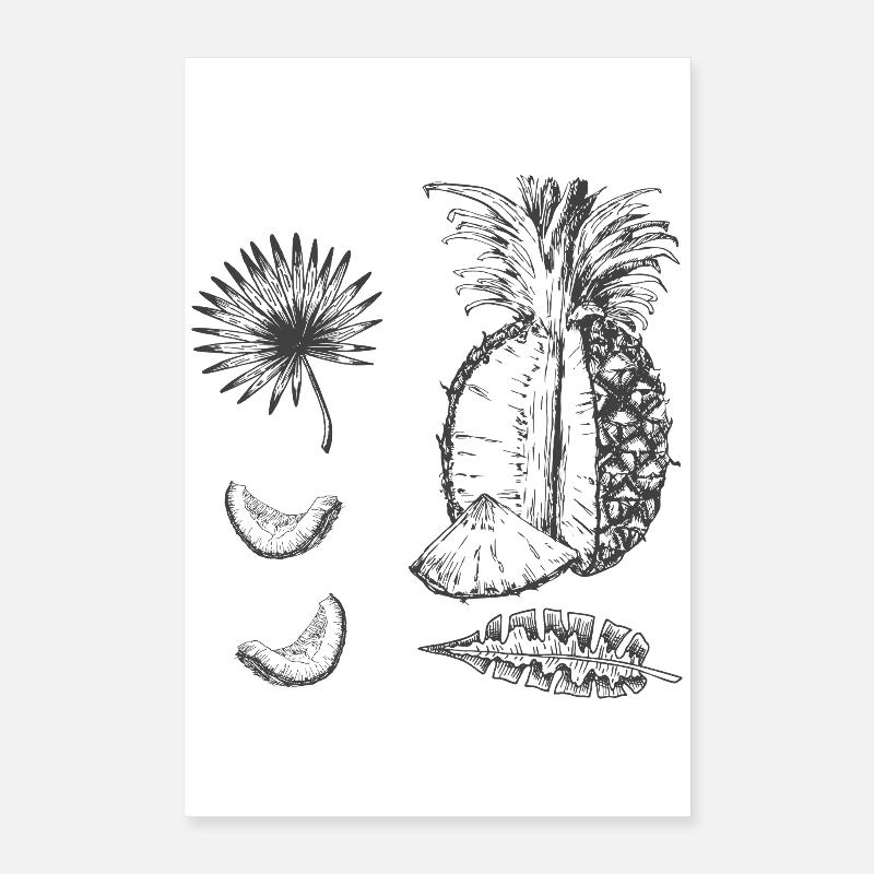  Ananas Poster 40x60 cm