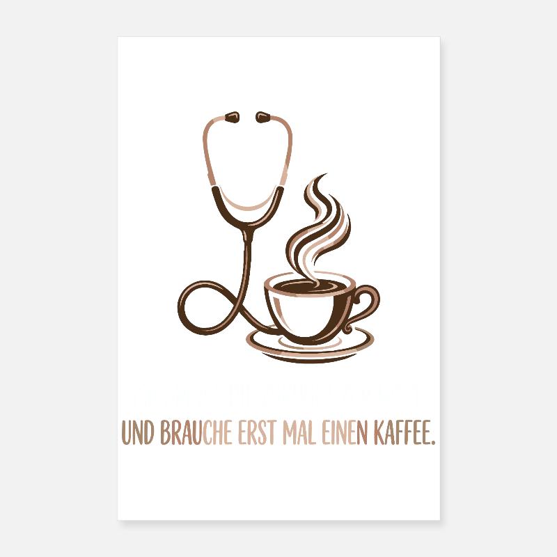 Hebamme, Kaffee, Beruf, Stolz Poster 40x60 cm