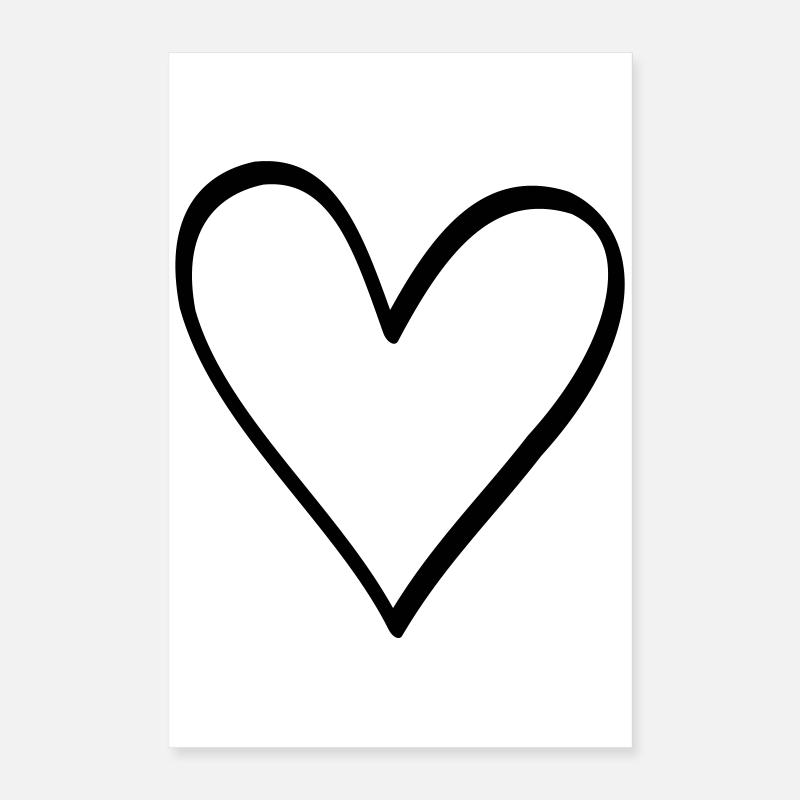 Herz Symbol Liebe Freundschaft Leben Geschenk Poster 40x60 cm