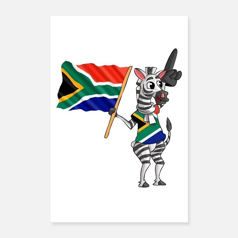 Südafrikaner Zebra Poster 40x60 cm