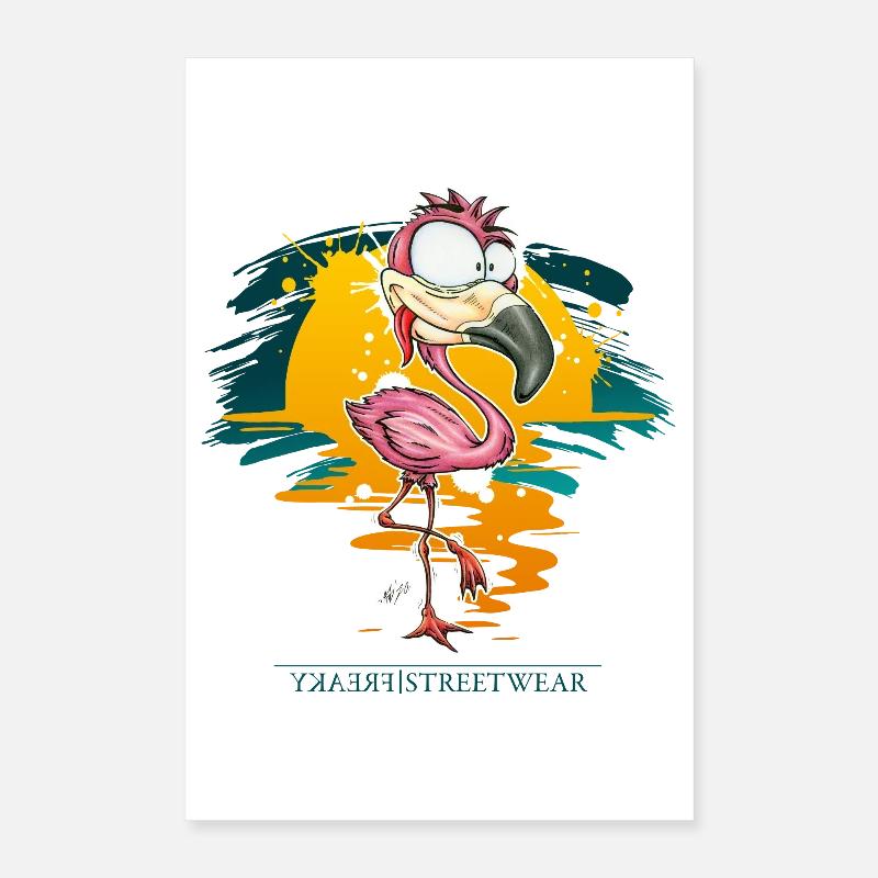 Flamingo Weirdo Poster 40 x 60 cm