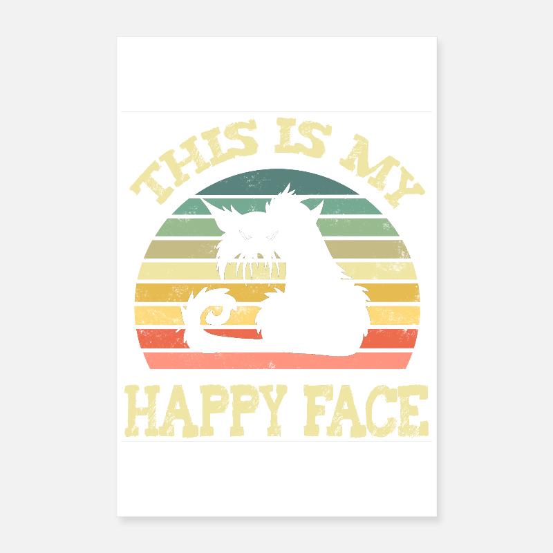Chat grincheux Poster 40 x 60 cm