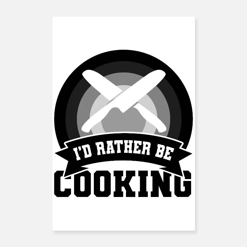 Citation drôle de chef Poster 40 x 60 cm