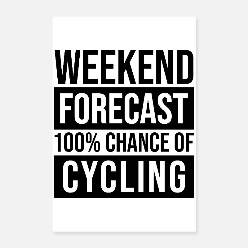 Cycling Poster 16" x 24" (40x60 cm)