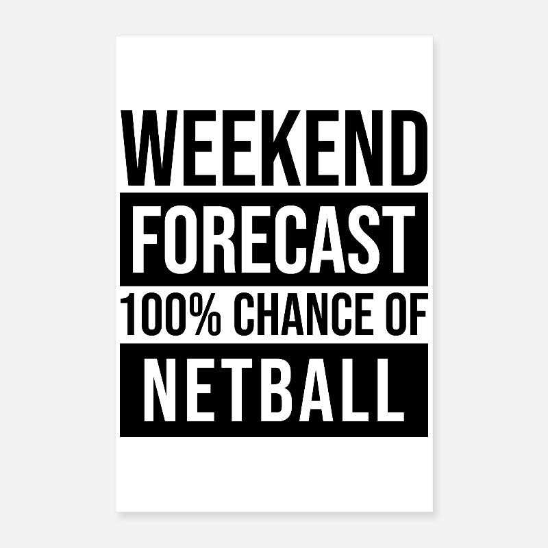 Netball Poster 40 x 60 cm