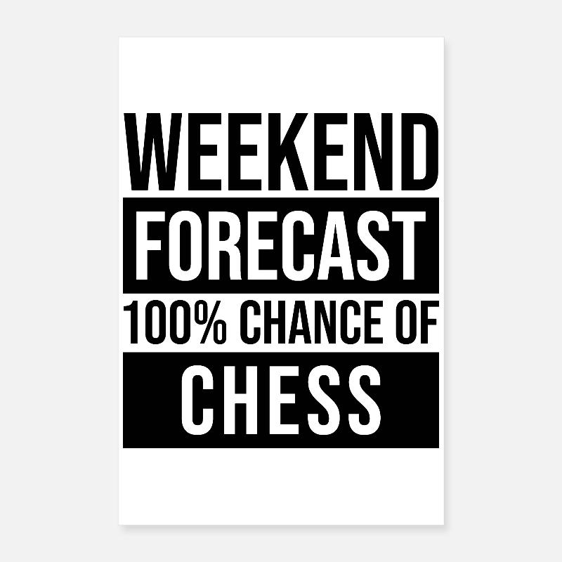 échecs Poster 40 x 60 cm