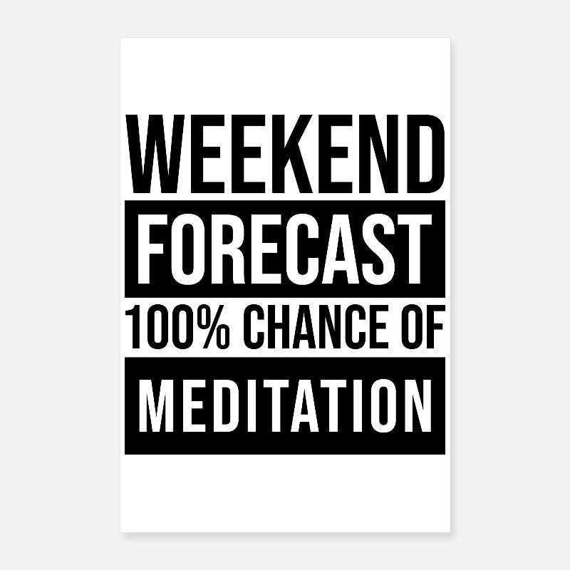 méditer Poster 40 x 60 cm