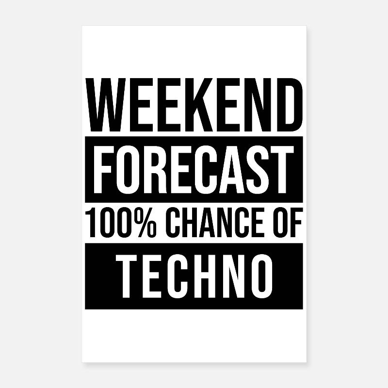 Techno Poster 40x60 cm