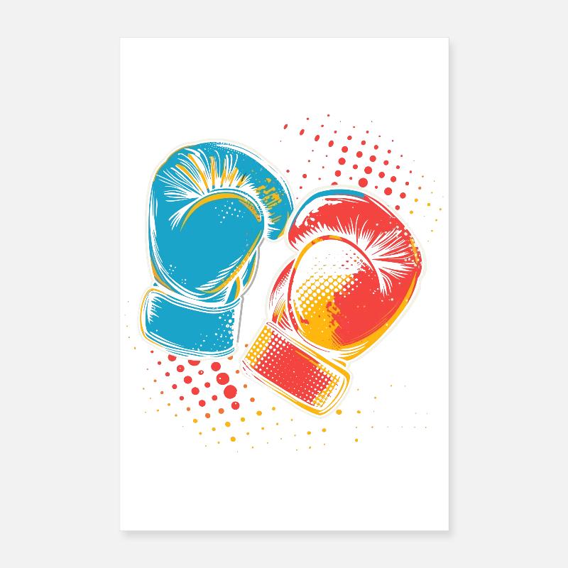 Gants de boxe Graphic Poster 40 x 60 cm