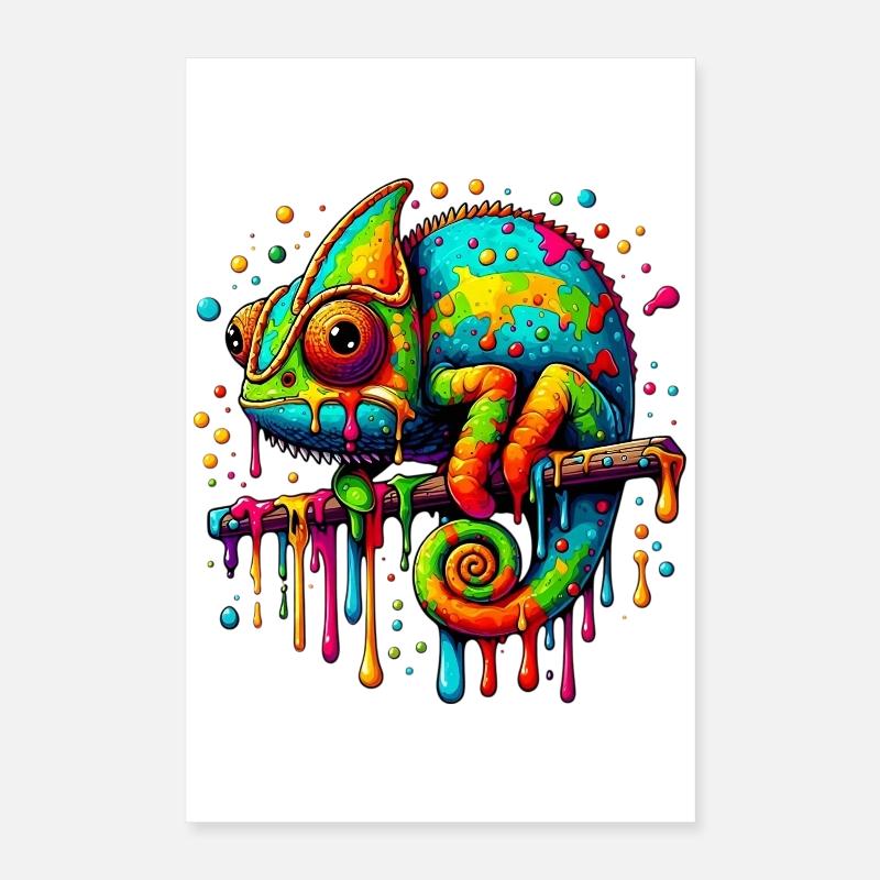 Caméléon Poster 40 x 60 cm