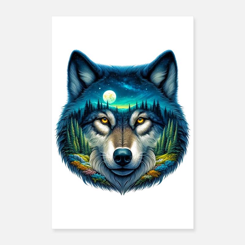 Wolf Poster 40x60 cm