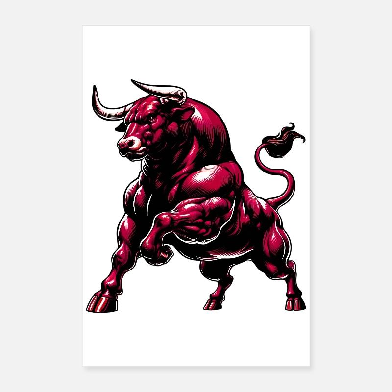 Stier Poster 40x60 cm
