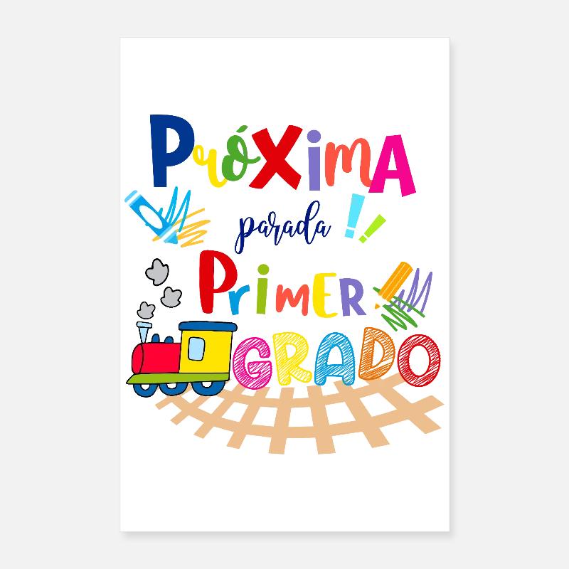 Next Stop First Grade, Preschool Graduation Poster 16" x 24" (40x60 cm)