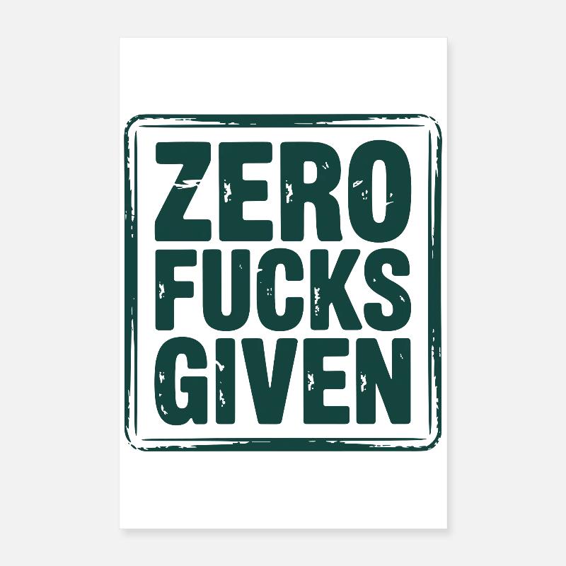 Entspanntes, rebellisches Statement-Design Poster 40x60 cm