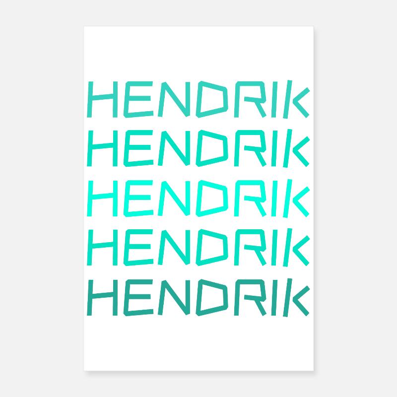 Vorname Hendrik Poster 40x60 cm
