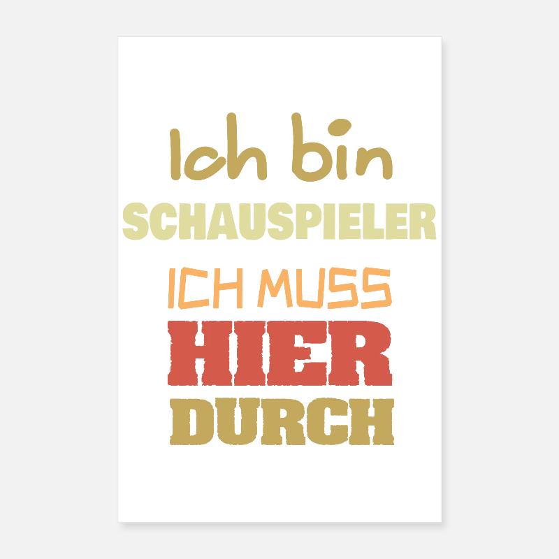 Beruf Schauspieler Poster 40x60 cm