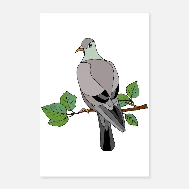 Bunter Vogel Poster 40x60 cm