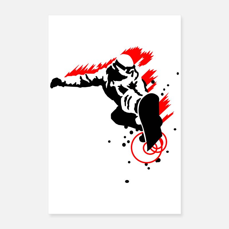 Snowboarders Poster 40 x 60 cm