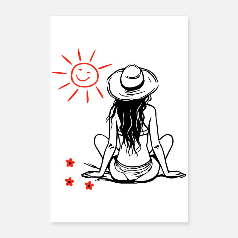 Le désir du soleil Poster 40 x 60 cm