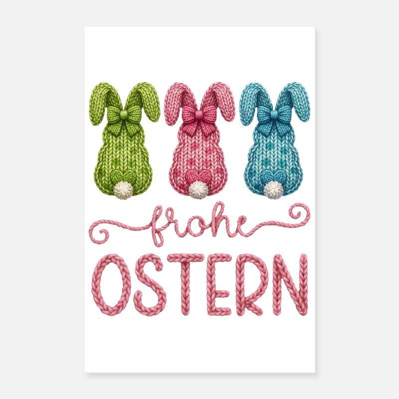 Frohe Ostern Poster 40x60 cm
