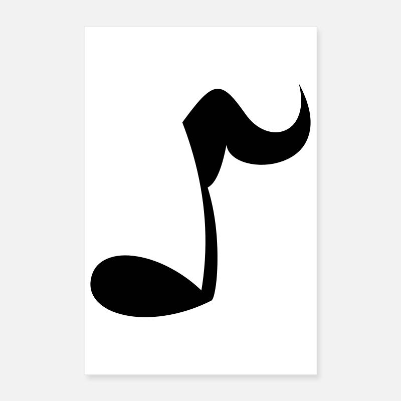 Note - Poster 40x60 cm - Weiß