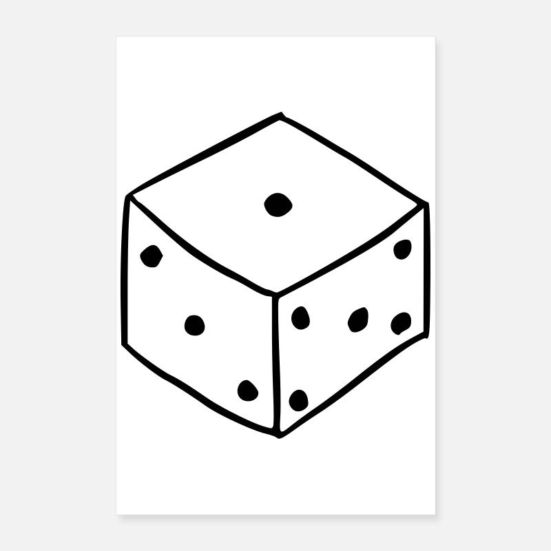Würfel Poster 40x60 cm