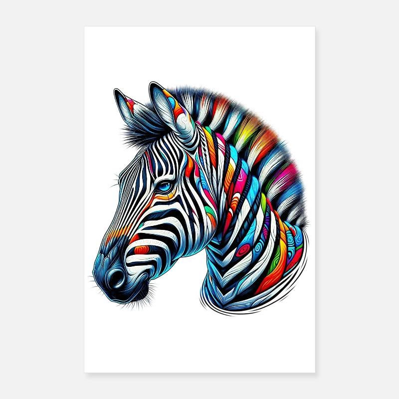 Zebra Poster 40x60 cm