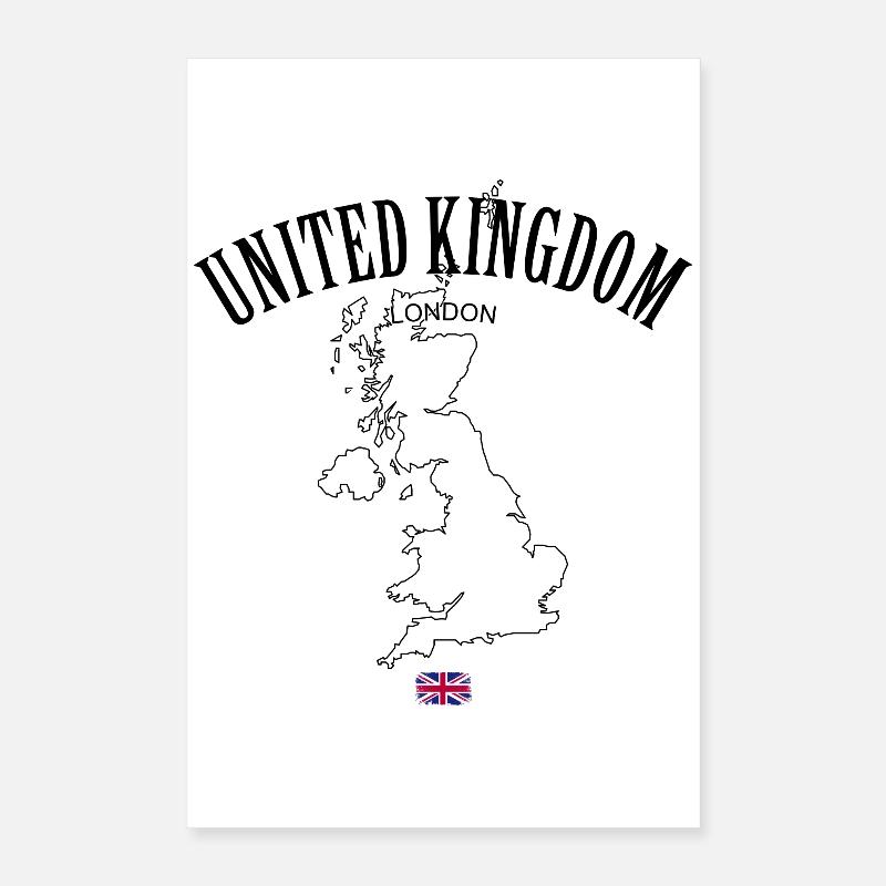 Royaume-Uni Poster 40 x 60 cm