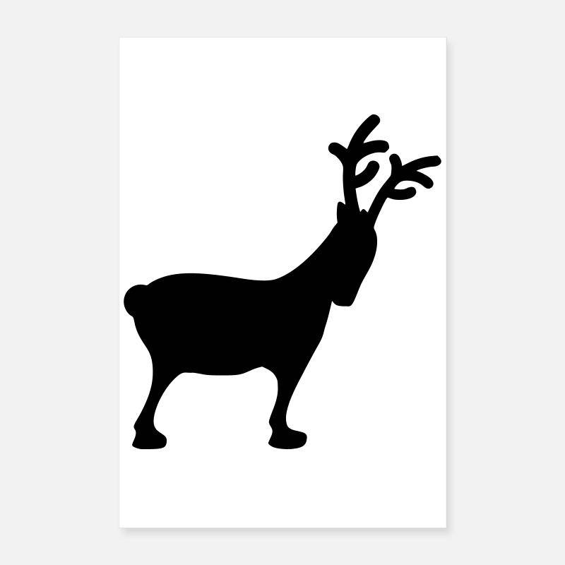 Reindeer Xmas5 Poster 16" x 24" (40x60 cm)