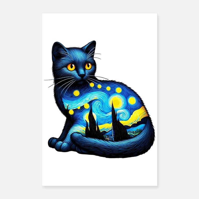 Chat Poster 40 x 60 cm
