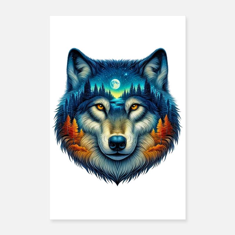 Wolf Poster 16" x 24" (40x60 cm)