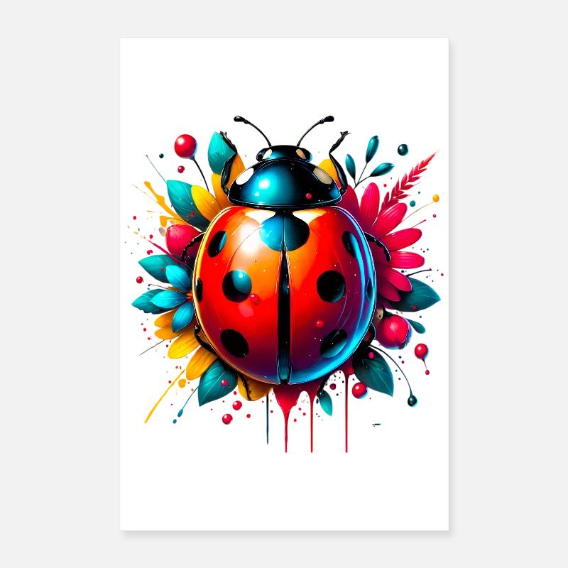 Marienkäfer Poster 40x60 cm