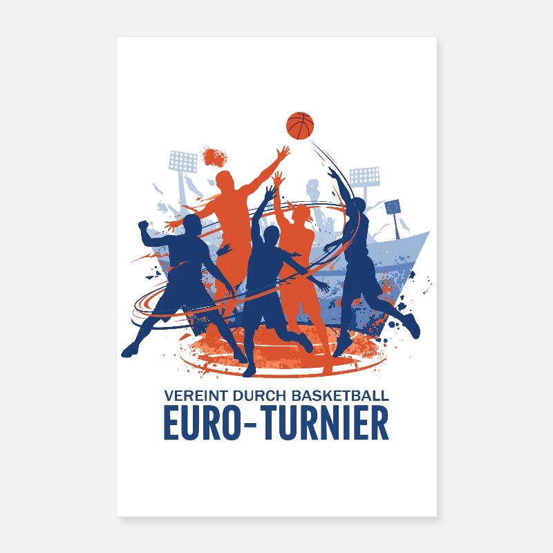 Basketball Turnier Poster 40x60 cm