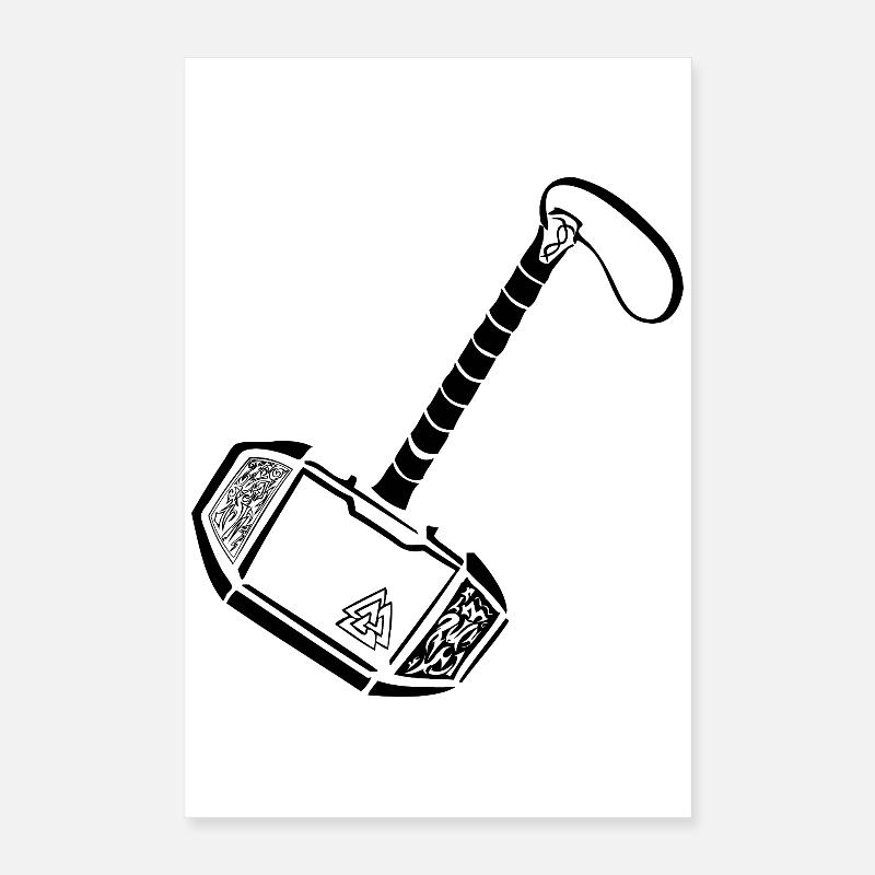 Mjölnir nouveau look Poster 40 x 60 cm