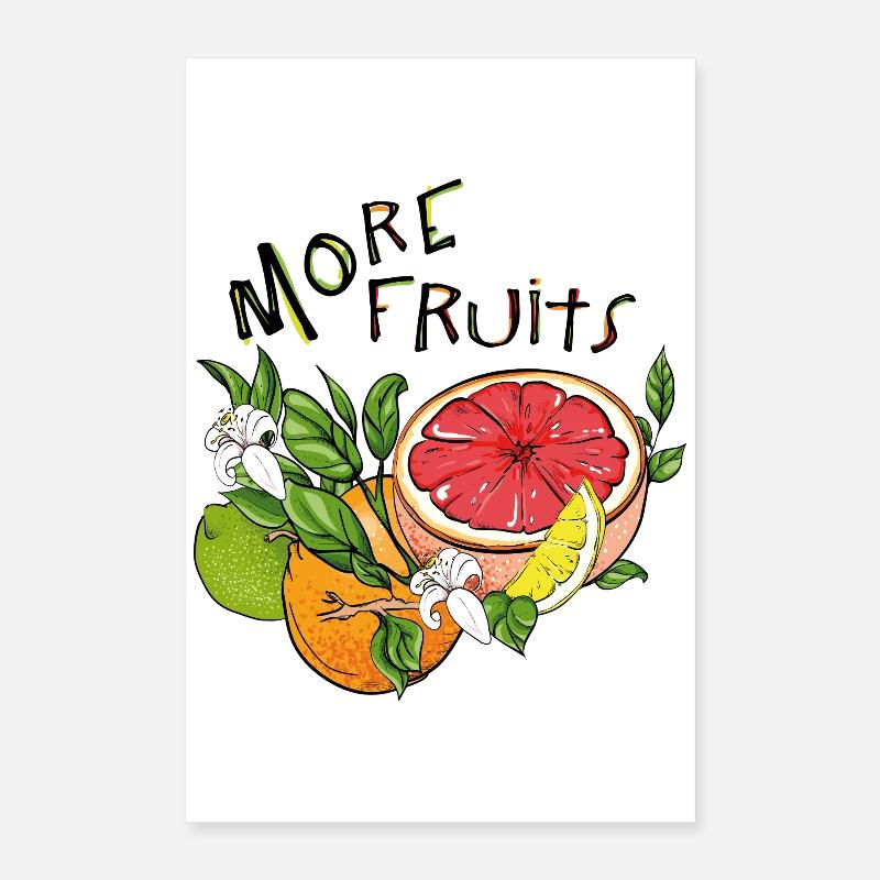 Più frutta Poster 40x60 cm